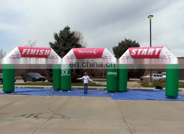 Fluorescence inflatable square archway, Finish race archway gate