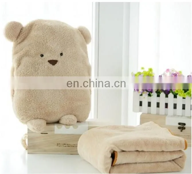 plush air conditioning quilts with warmer bear