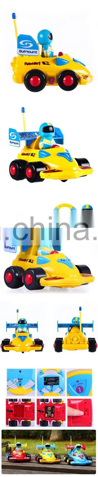 Plastic 2 CH cartoon F1 remote control car toys for sale