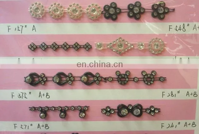 2016 new arrival fashion design plastic crystal rhinestone banding plastic rhinestone trimming