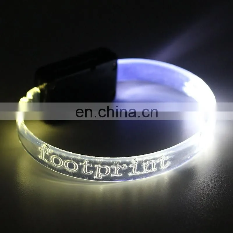 New Arrival Led Wristband Flashing cheap custom wristbands light up custom wristbands