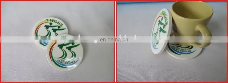 Personalized cheap soft pvc non-slip round drink beer mat coaster