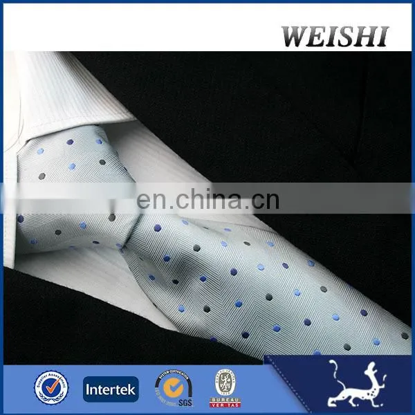 Silk Navy and White Dot Casual Mens Tie