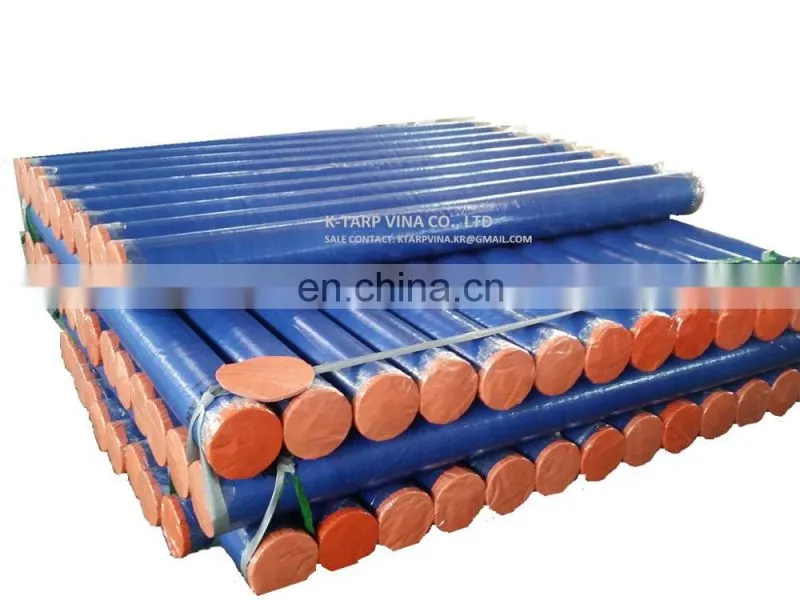 Dark Blue/Orange PE Tarpaulin