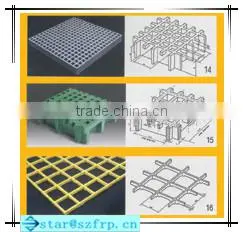 FRP fiberglass grating gutter cover plate