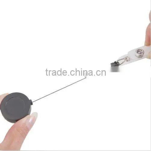 Bokit 100Pcs NEW Retractable Reel ID Badge Key Card Name Tag Holders with Belt