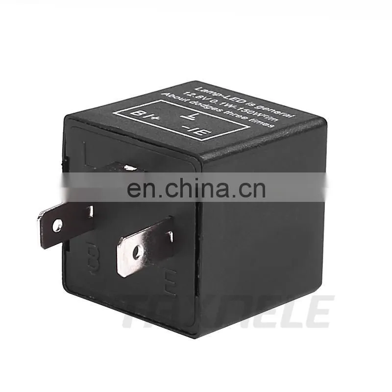 DC 12V Moto LED Turn Signal Flasher Relay Three Gear Frequency Motorcycle Adjustable Speed Flash Relay Accessaries CF13