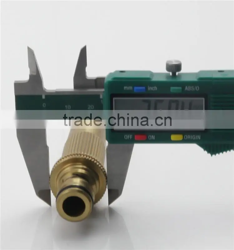 Copper adjustable garden water spray nozzle/ brass fitting