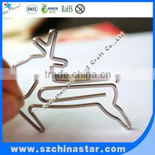Fancy shapes PET coated paper clip in plastic box