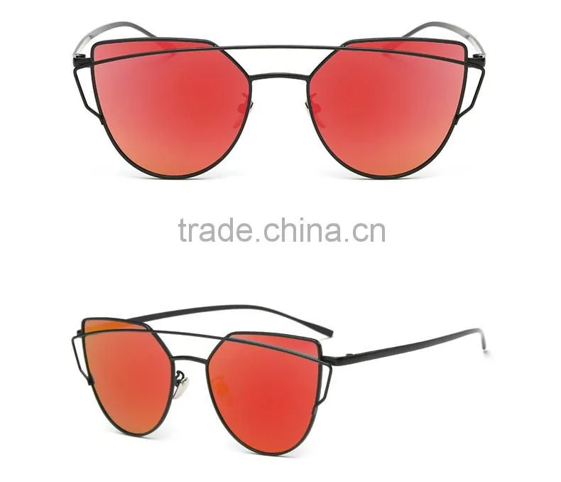 2016 New arrival Fashion sunglasses with golden Frame glasses