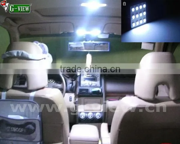 hotsale auto led doom lamp 6smd led panel light for car led car room light
