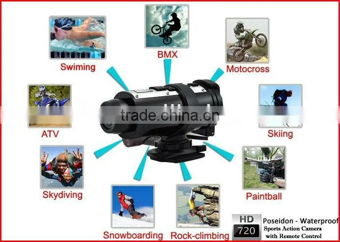 Wireless remote controller 720P HD cheap sport camera