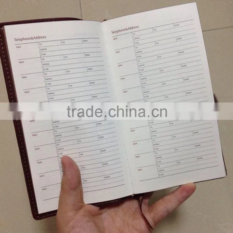 A6 size UBS notebooks with logo embossing cover