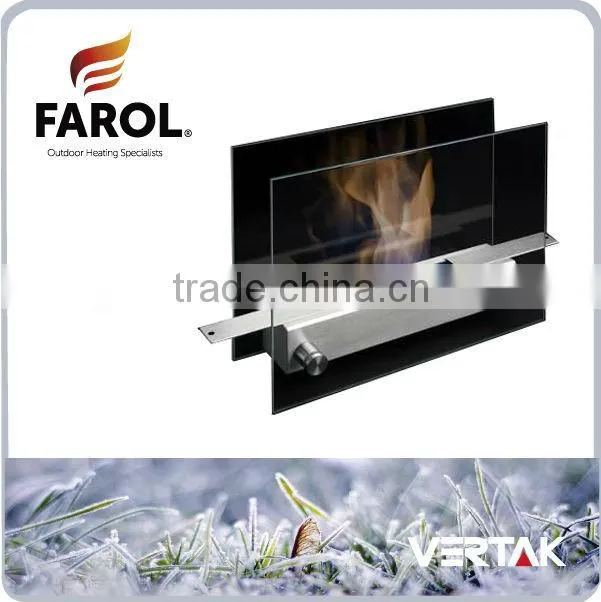 Glass fire pit