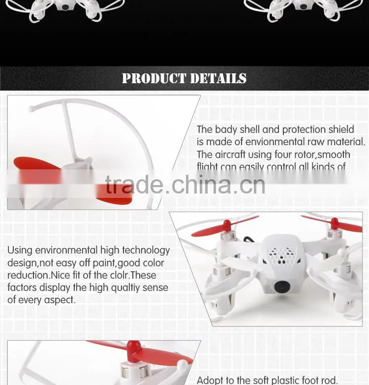 2015 new2.4G 4CH 6 axis 3D flip frame camera drone RC Quadcopter with 0.3MP camera JY001