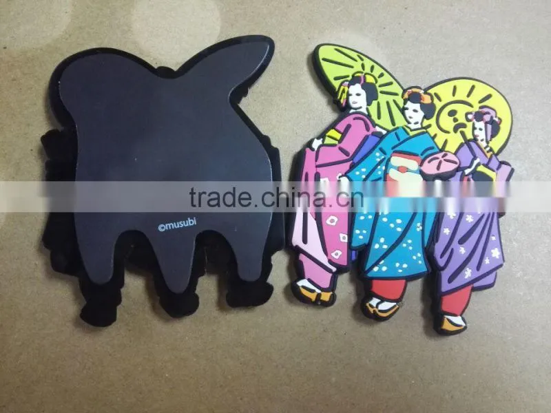 Pretty cute cartoon animal shapes soft pvc fridge magnet