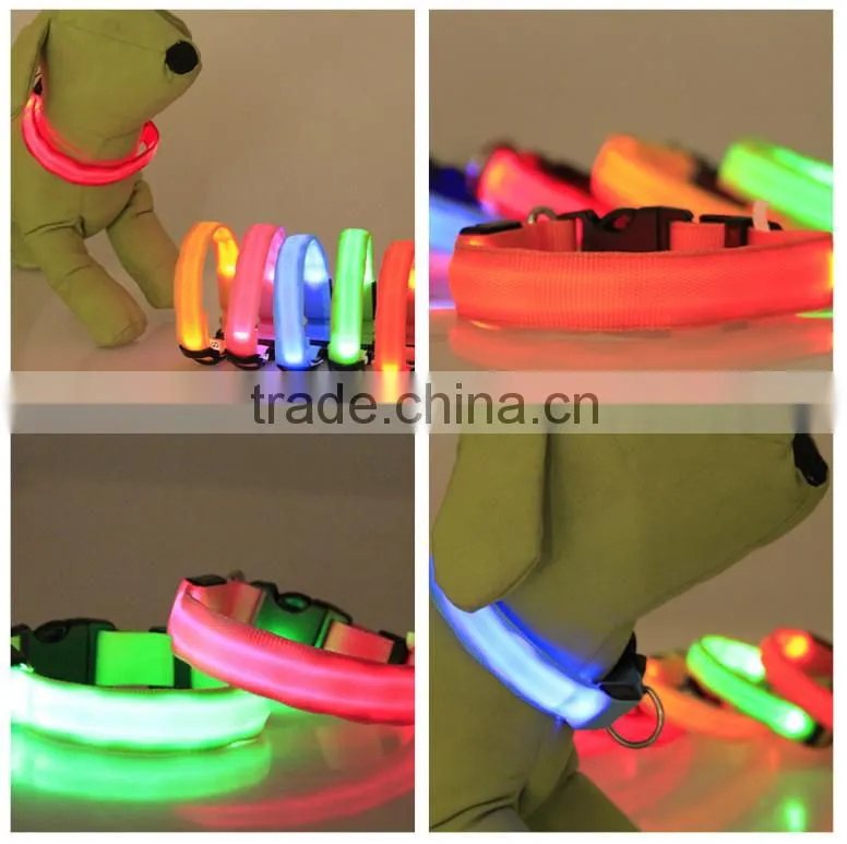 2015 new hot selling . wholesale Dog Products Led Dog collar with Insulation sheet in stock!