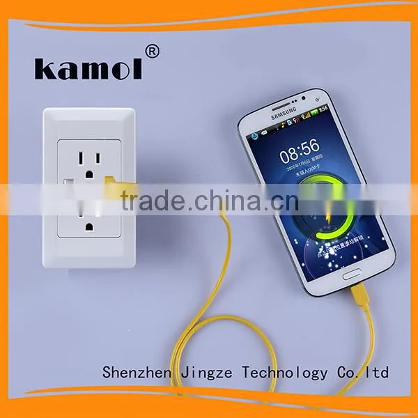 best quality smart app female unique design USA usb wall socket for 5V 3A