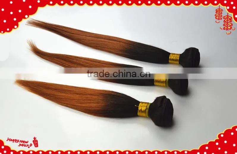 ombre hair extensions/weft brazilian hair grade 5A