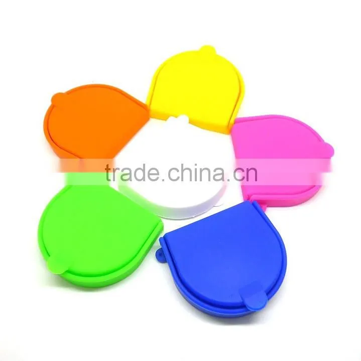 2015 Wholesale Silicone coin case/ round change purses