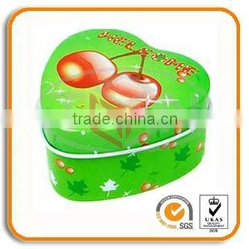 heart shape candy tin box
