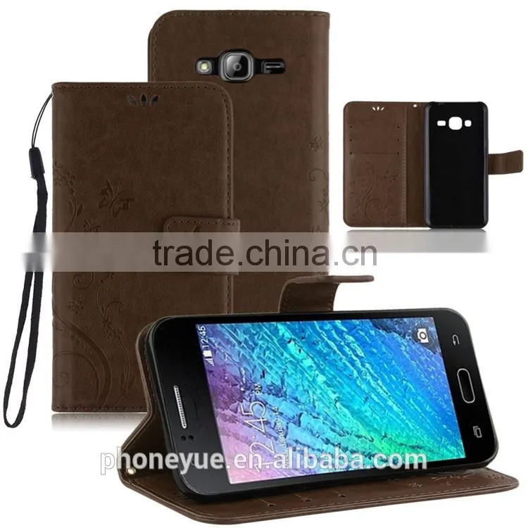 luxury stand holder 6 inch matte back cover pu leather case for opp neo 5/J5