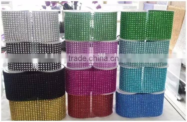 China Manufacture YIWU Wholesale Hot Sale in rolls Rhinestone Mesh sheet net