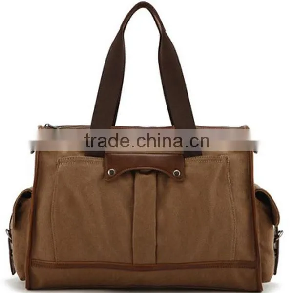 2016 newest style cotton canvas bag school bag