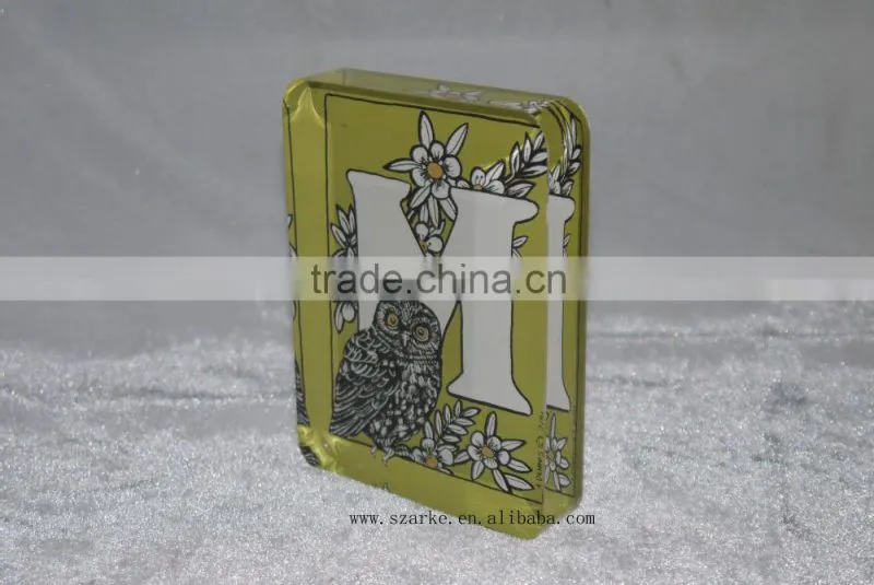 acrylic paperweight,acrylic solid alphabet display block with back printed paper sticker
