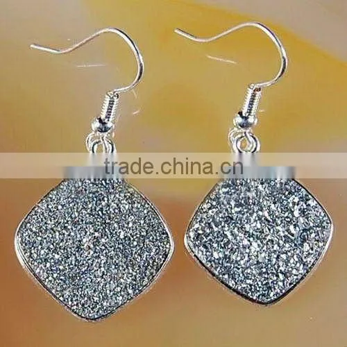Wholesale druzy beads small grain agate druzy semi-precious gemstone