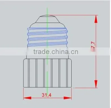 E26 to GU10 PBT+Steatite transfer lamp holder