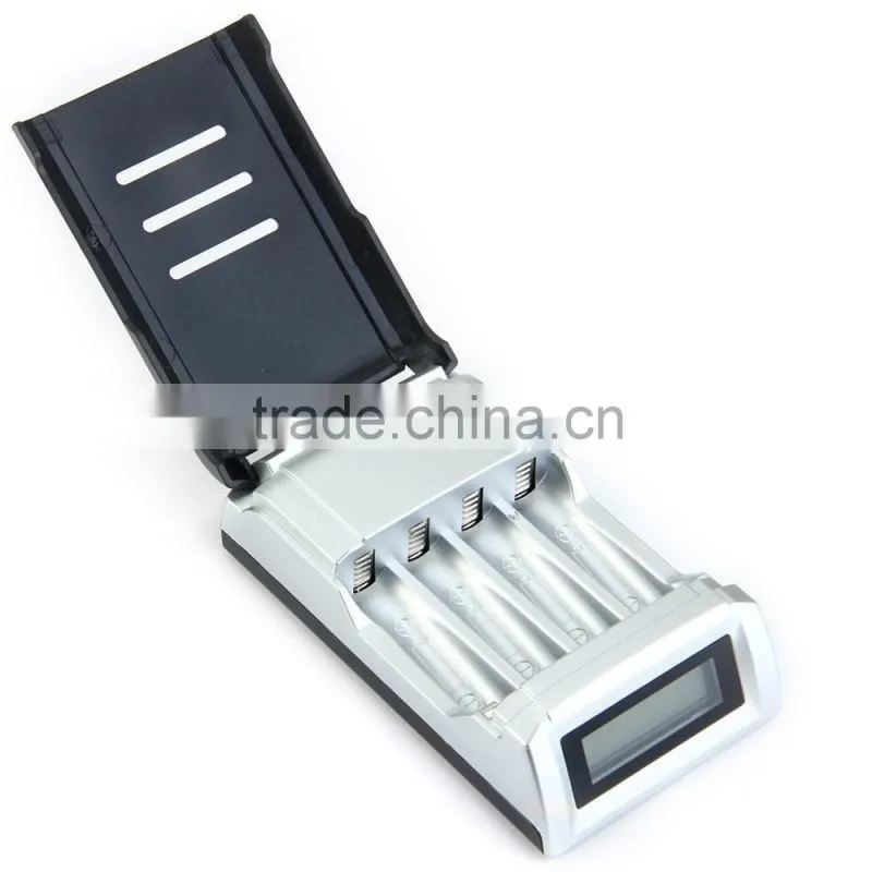 C905W C905 4 Slots Slot LCD Display Smart Intelligent Battery Charger for AA AAA NiCd NiMh Batteries