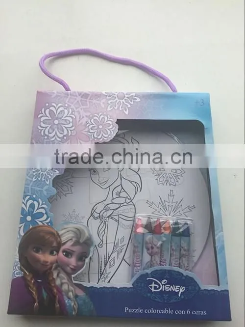 frozenpaper puzzle drawing set in display box packing