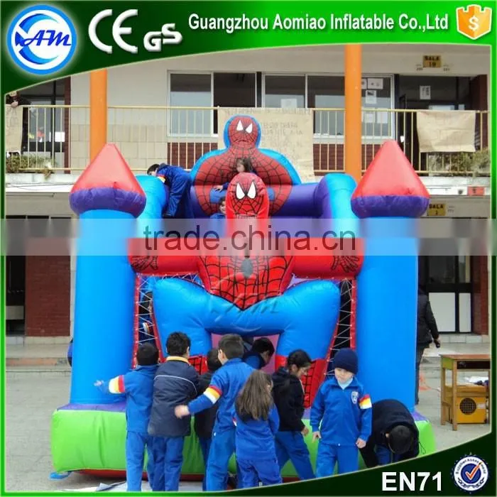 Cheap inflatables water slide water bouncy slide spiderman inflatable for sale
