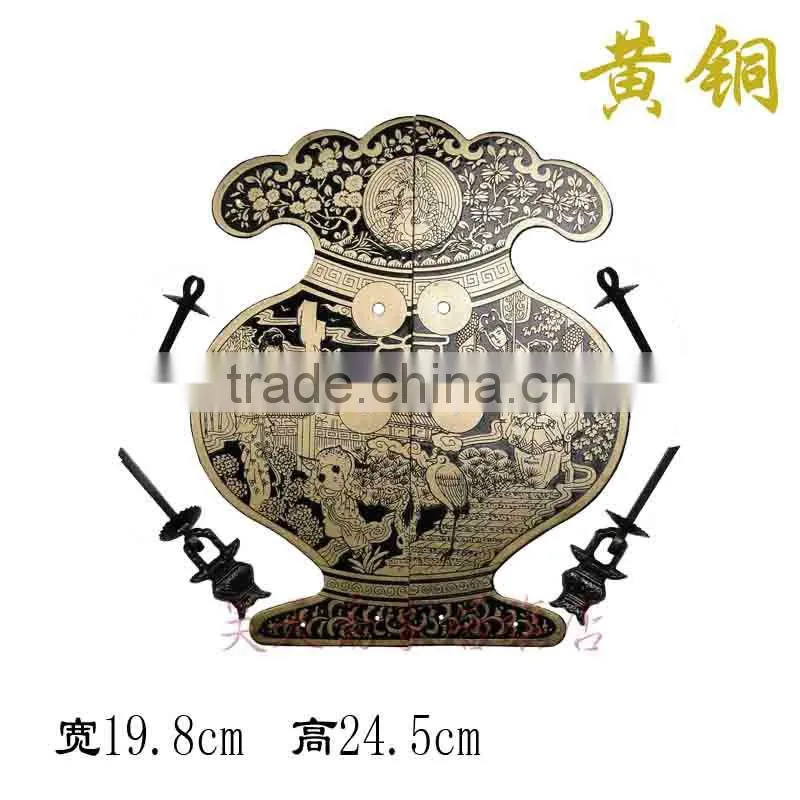 Furniture Brass Hardware Chinese Cabinet Face Plate Door Handle Copper