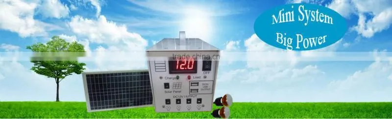 10w DC solar system with LED display