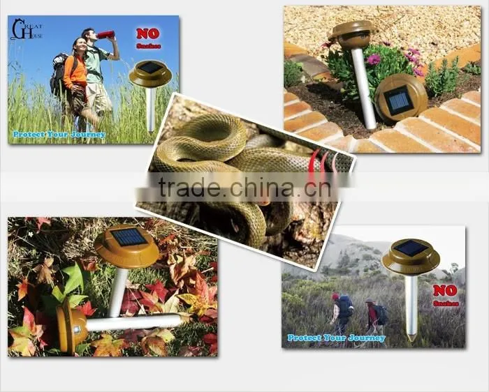 GH-318 Outdoor Lawn Garden Solar Powered Mice Mole Mouse Gopher rodent pest control equipment