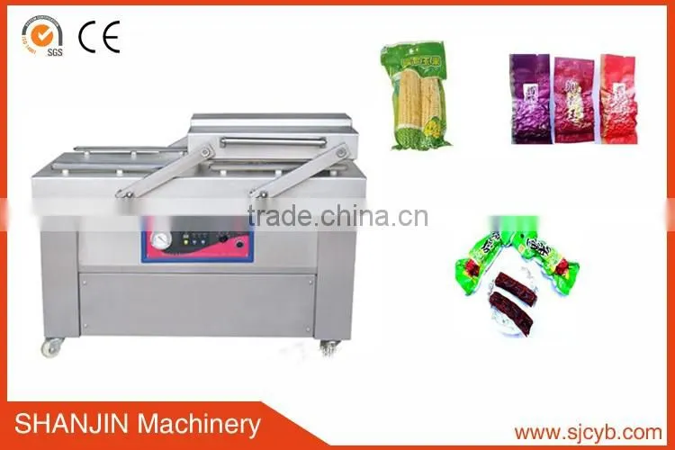 Double Chamber Rooms Vacuum Packaging Machine / Automatic Vacuum Packing Machine