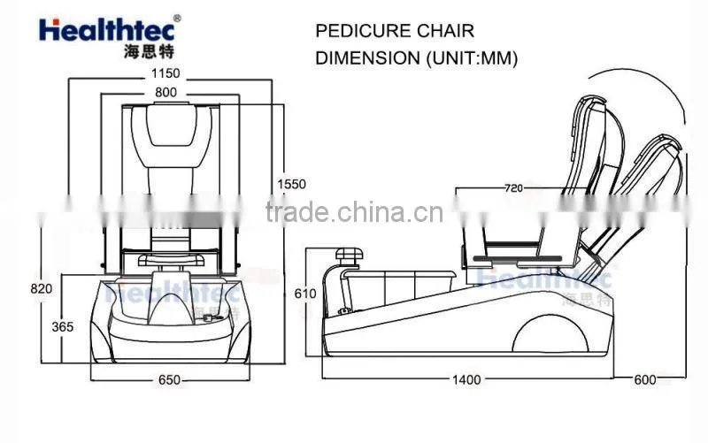 personal care salon equipment manicure pedicure chair