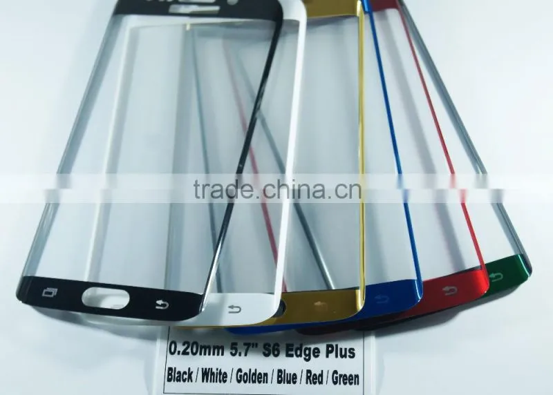 New premium 3D full cover Anti-Fingerprint glass screen protector for Samsung S6 edge