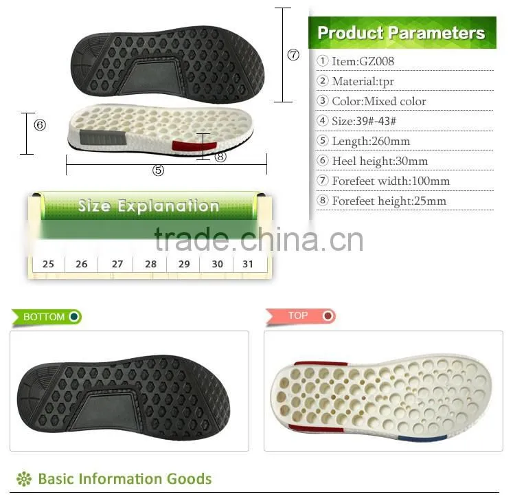 factory price sole type men sandal slipper light weight TPR Sole