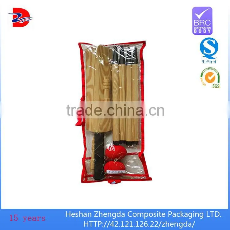 packaging bag for cricket, plastic bag with window