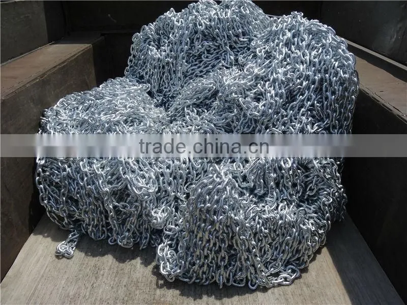 G70 DIN764 hot dip galvanized welded steel short link chain