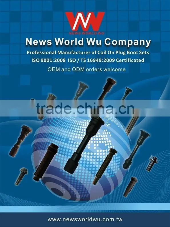spark plug boot of auto component of ignition wire set