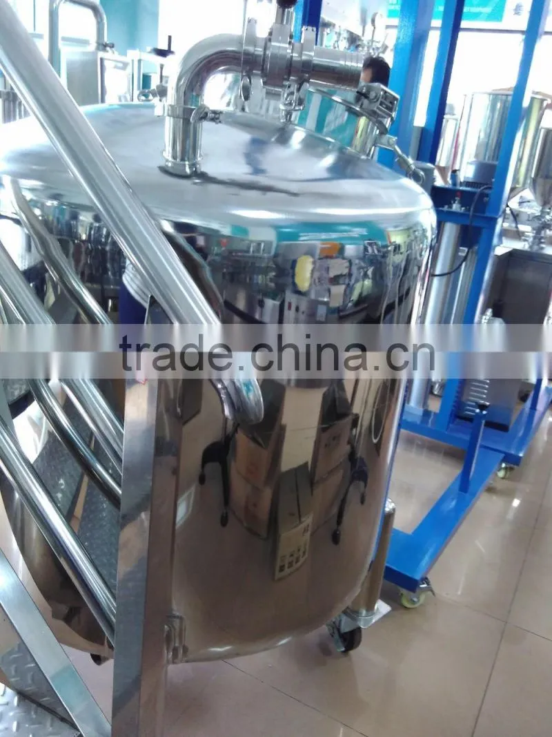 Sealing type cosmetic cream stainless steel storage tank best selling