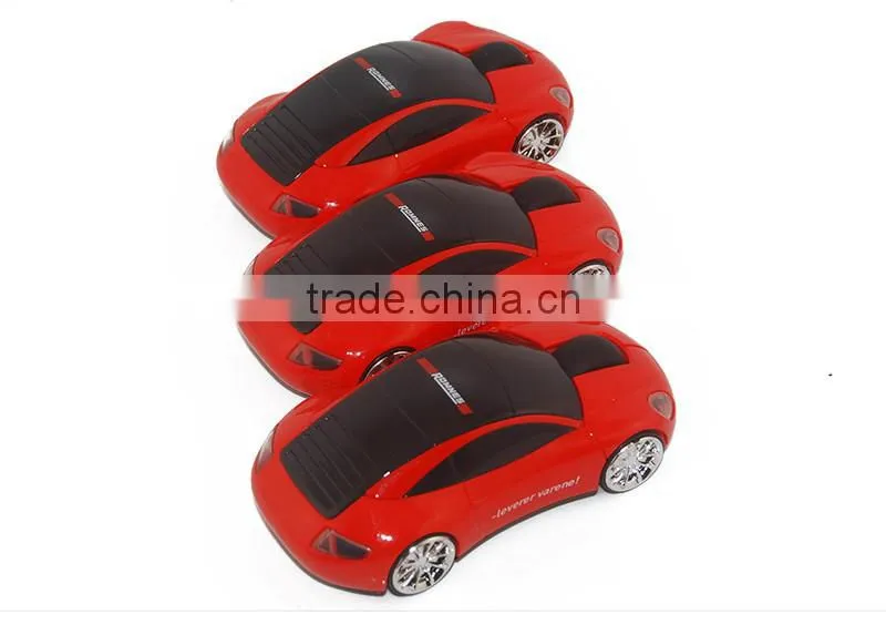 2.4G cordless car shape mouse with usb mini receiver for promotion gift