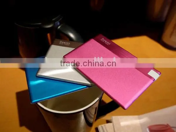 most thin credit card power bank with USB flash