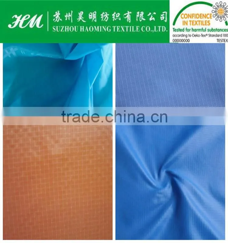 20D polyester taffeta check taffeta fabric