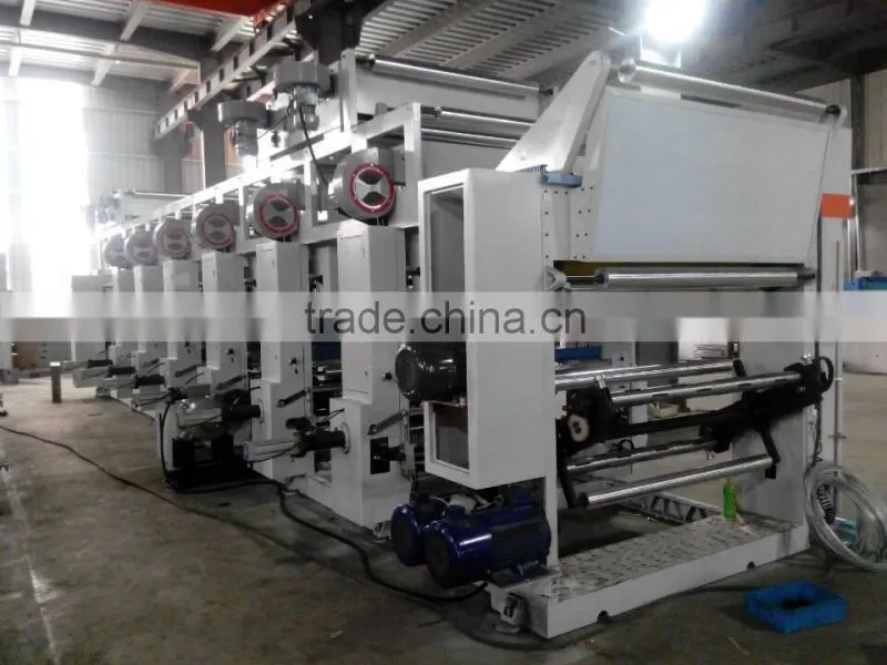 High-speed 8 colors aluminum foil rotogravure printing machine