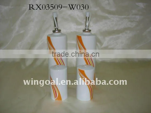 cylindricity ceramic salt and pepper shaker